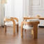 Ensemble de 2 chaises de salle à manger avec dossier coussiné, structure en bois massif-622728904-622728910