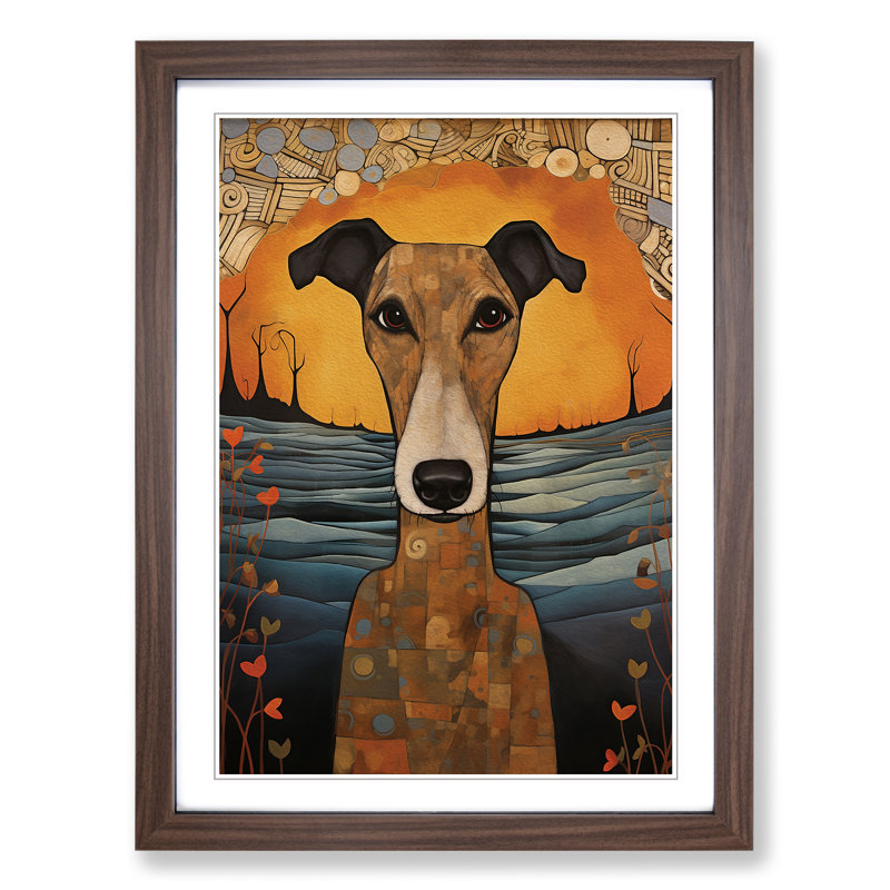 Greyhound Symbolism No.2 - Framed Print