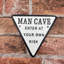 Eilers Cast Iron Man Cave Wall Sign