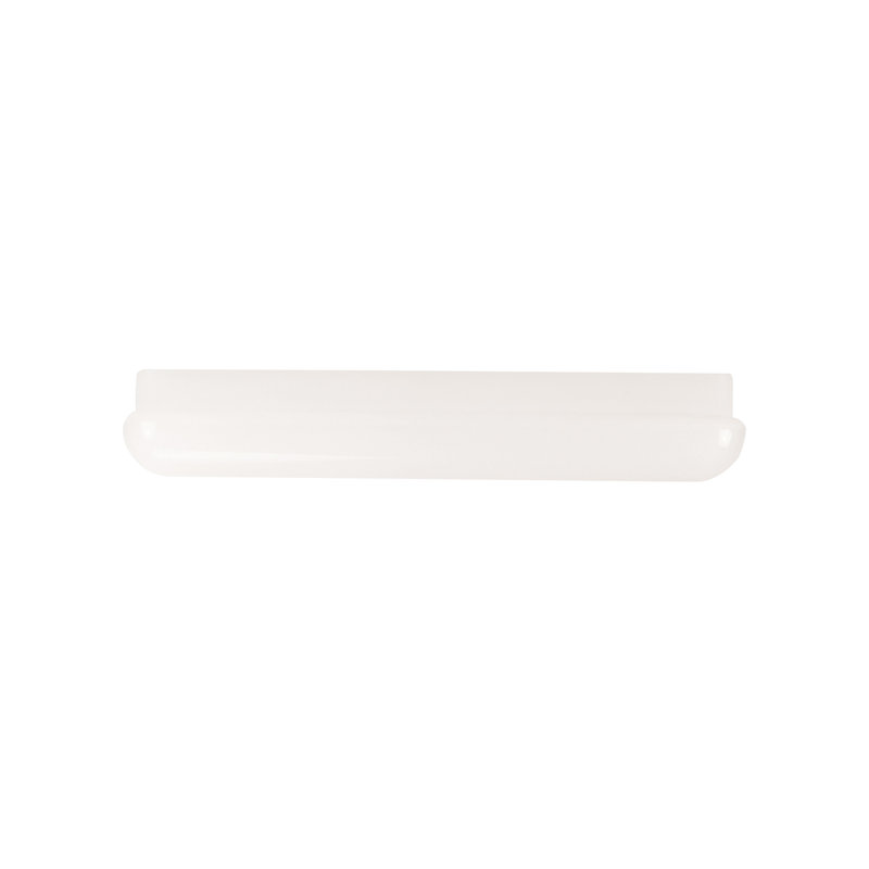 Cloud 1-Light White Integrated LED Linear Puff Semi-Flush Mount, 4.5" H x 24" W x 24" D