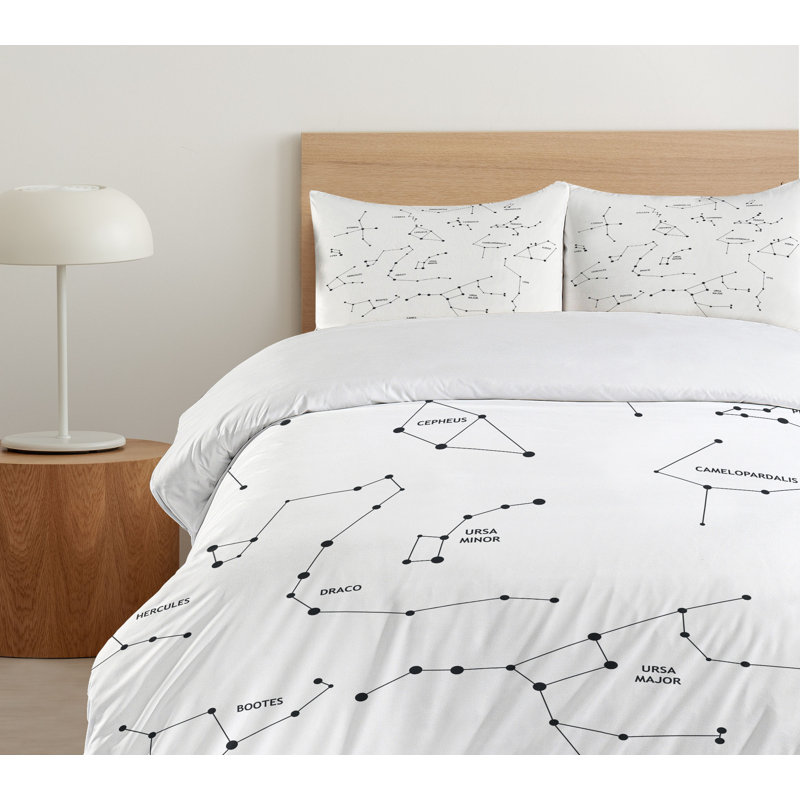 Constellation Modern & Contemporary Abstract Duvet Cover Set, King