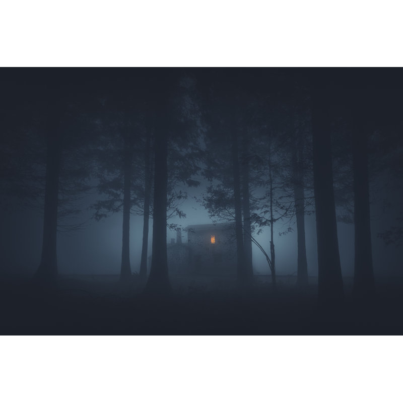 Scary House In Mysterious Horror Forest by Mimadeo - Wrapped Canvas Print, 81cm H x 122cm W x 3.8cm D