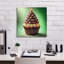 "Epic Graffiti" Christmas Tree Cupcake "par Rey Klimt, art mural sur toile