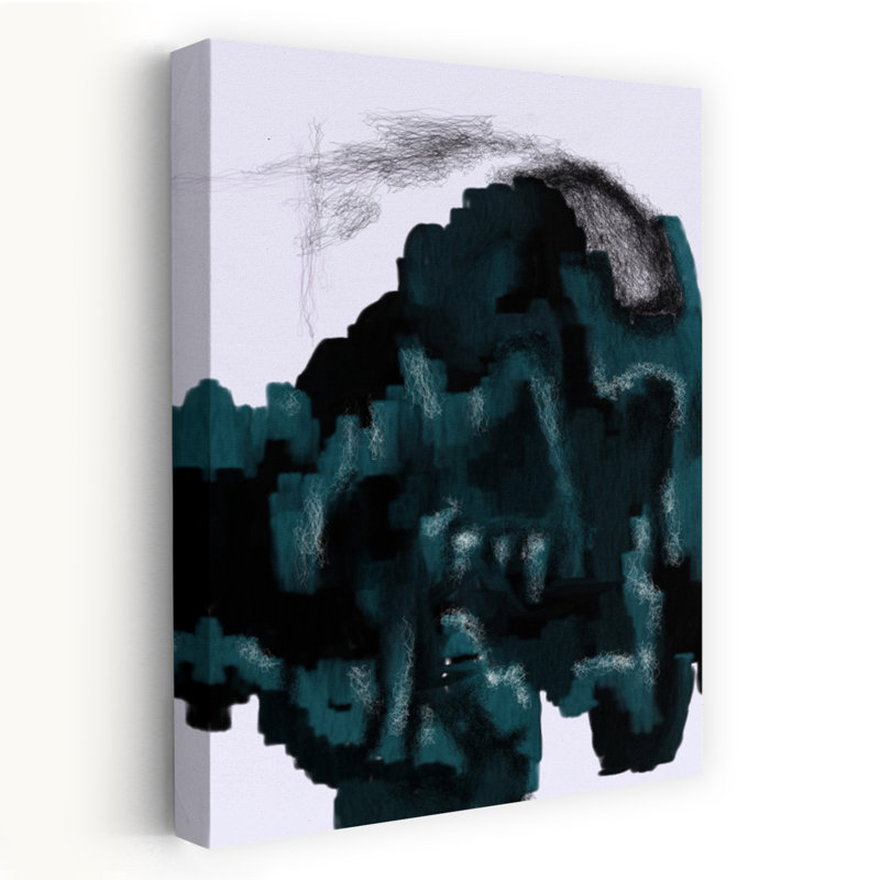 Art contemporain abstrait géométrique, H 36 po x l 24 po