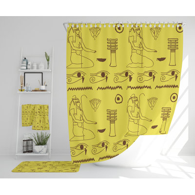 Nathale Polyester Shower Curtain Set
