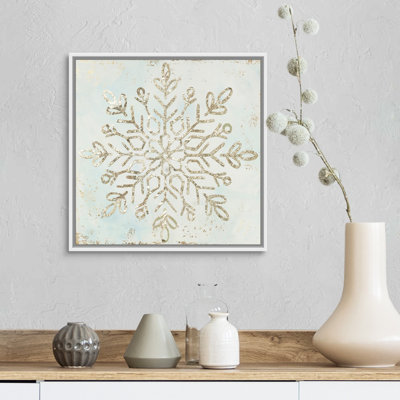 " Glistening Snowflake I " Painting Print