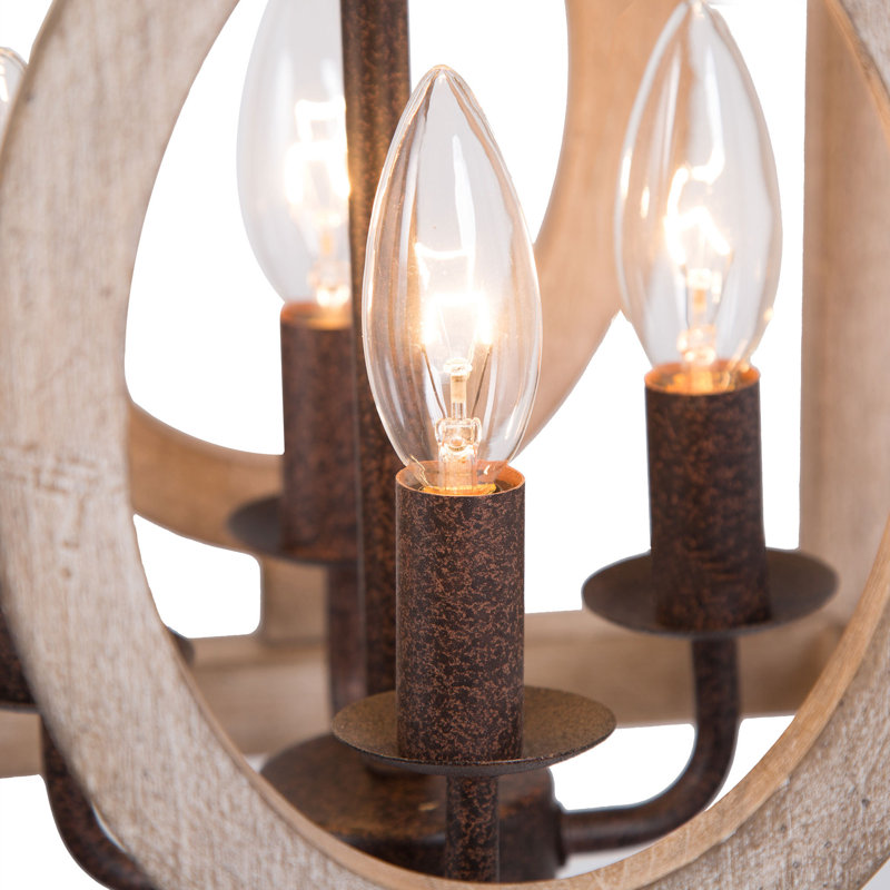 4 - Light Unique Square Chandelier