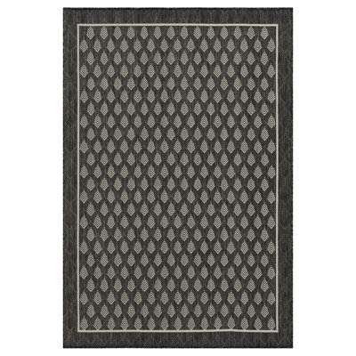 Anthracite 7 pi. 10 po X 10 pi 3 po Tapis intérieur / extérieur