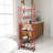 Red 6-Tier Rolling Cart Gap Kitchen Slim Slide Out Storage Tower Rack with Wheels-104579784