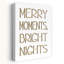 Merry Moments Bright Nights Elegant Minimalist Abstract Wall Art Print by Martina - Wrapped Canvas Print-1881075841