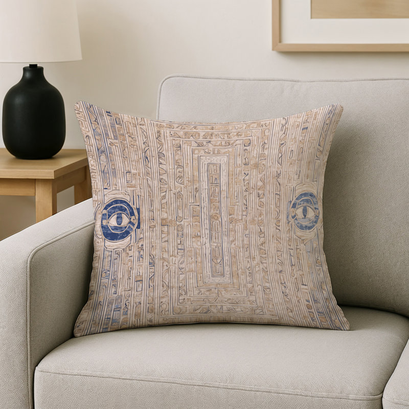 Coussin décoratif intérieur et extérieur Modern, Gris abstrait 86, Carré 16 po
