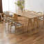 Modern Burlywood Rectangular Solid Wood Dining Table-1982575220