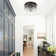 Alixandra 2-Light Flush Mount Glass Ceiling Light with Metal Frame