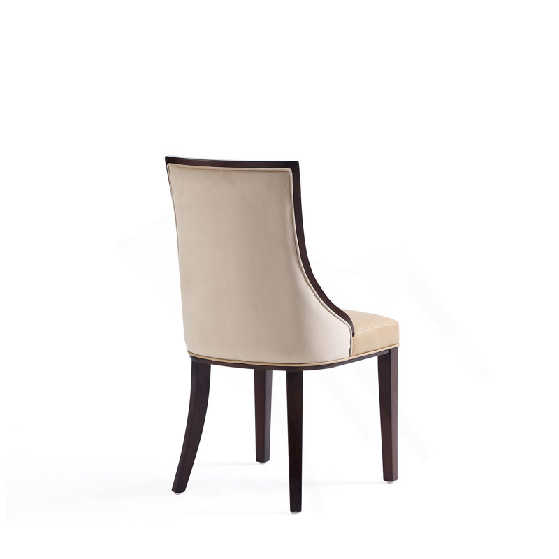 Ensemble de 2 chaises de salle à manger brun clair, Tanné