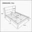 Structure de lit plateforme Mid-Century moderne avec tête de lit tapissier, support de lattes en bois massif, aucun sommier requis, assemblage facile, pleine grandeur, brun-129186333-129186334