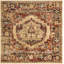 Tapis abstrait brun / rouge Alameda-2054621483