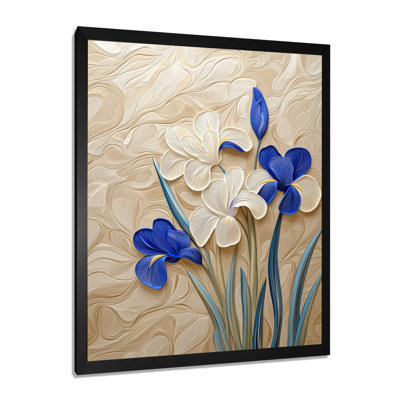 Creamy Iris Symphony Garden II - Irises Canvas Print