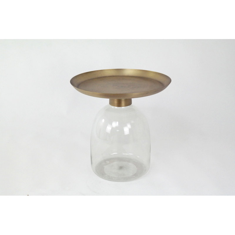 Alshareef Tray Top Pedestal End Table