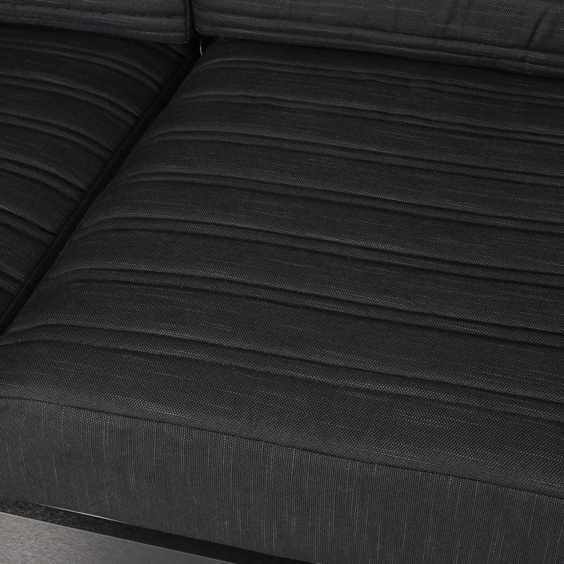Sièges avec finition noire et résistant aux intempéries - Coussins en aluminium -