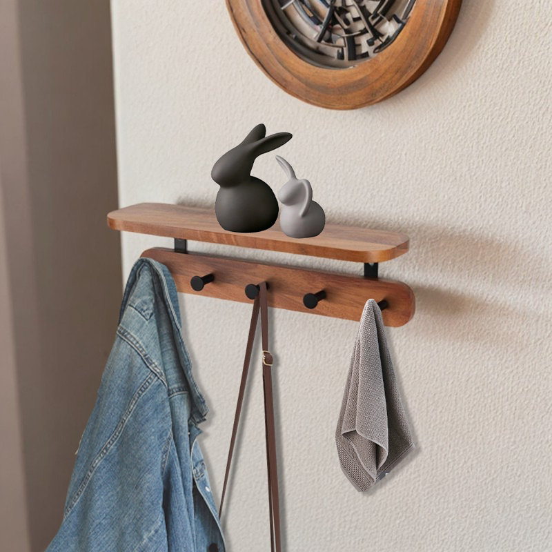 Coat Rack Wall Mount With Shelf