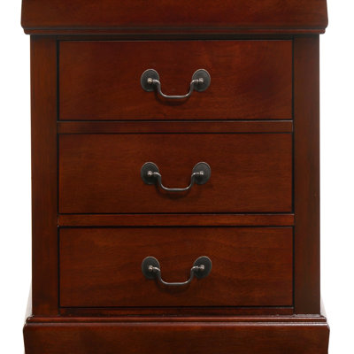 Elegant Cherry Wood Nightstand by Alcott Hill