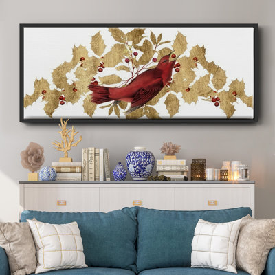 Red Bird Christmas Collection D-, toile encadrée