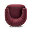 Fauteuil d'appoint pivotant Jasmine-125328383