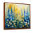 Toile avec cadre flottant brun
