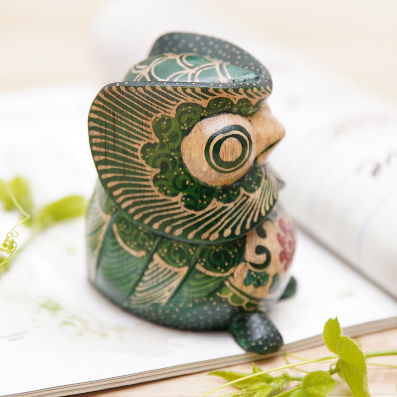 Dakota Fields Handmade Midnight Owlet Wood Figurine