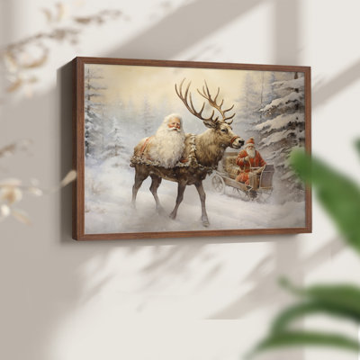 Chirstmas Art-CCCLVI -Framed Print - Restickable