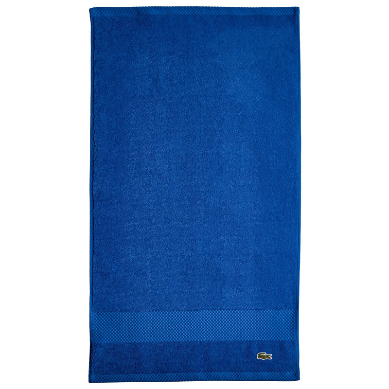 Débarbouillette en coton Lacost Heritage 16 x 30, 100% coton Supima, antimicrobien Micro-Fresh®, Bleu surf