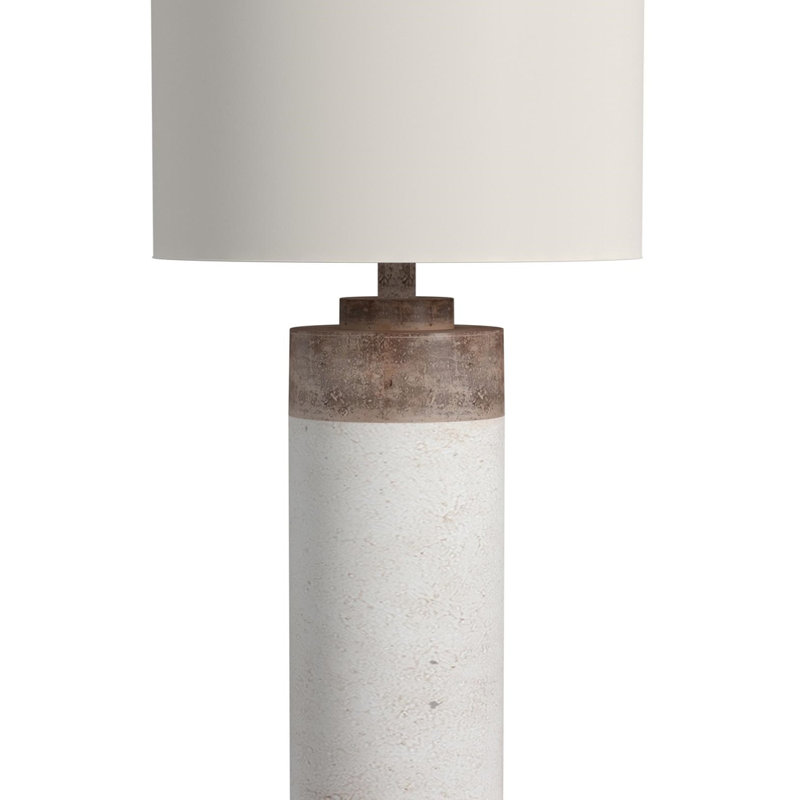 Patterson Bone Inlay Table Lamp, Blue/White