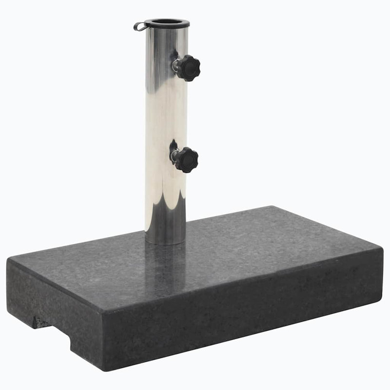 Support de patio extérieur standard en acier inoxydable, Black