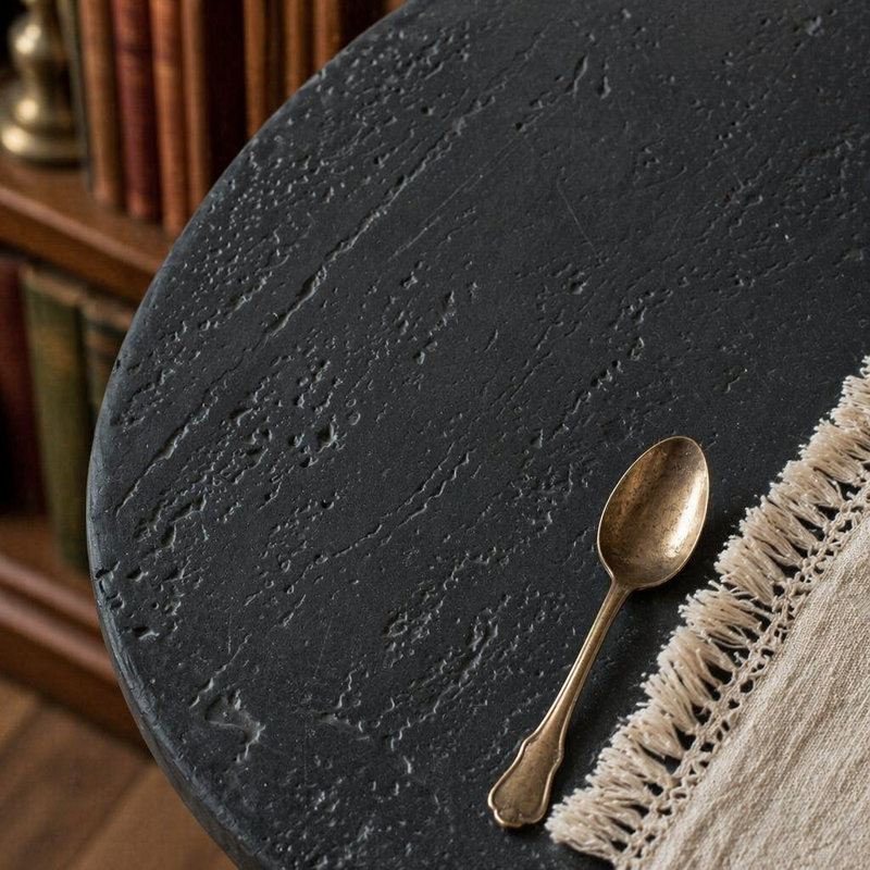 Table basse moderne moderne ovale organique, Noir