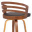 Swivel Upholstered Counter Stool with Solid Wood Frame-31454915-31454914