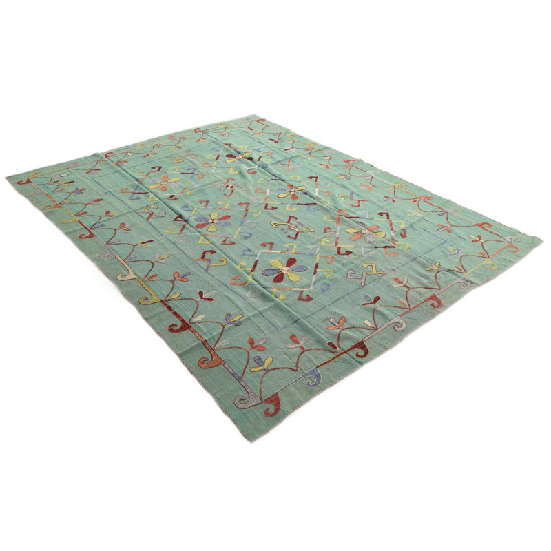 Tapis vert clair 7 x 10 po
