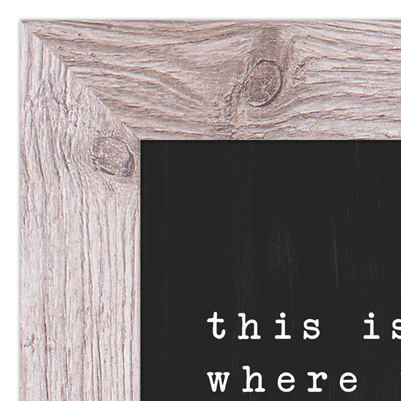 «Where We Gather», reproduction encadrée, H 11 po x l 14 po x P 0,75 po, Blanc