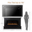 Modern Ember Patton 64" Mantel Package with 42" Electric Fireplace - Works w/ Alexa and Google Asst-846894472