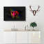 Rainbow Upon A Red Rose - Wrapped Canvas-56647980