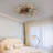19.7" Low Profile Farmhouse Caged Ceiling Fan Light with Reversible Blades and Remote Control for Living room, Bedroom and Kitchen-138441781