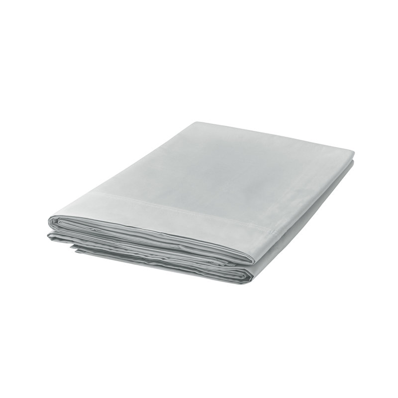 300 Thread Count Egyptian Quality Cotton Flat Sheet, Silver, Super King (6')