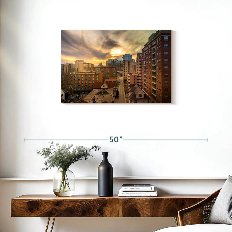 Sebbie Madison City In Wisconsin, 20" H x 30" W