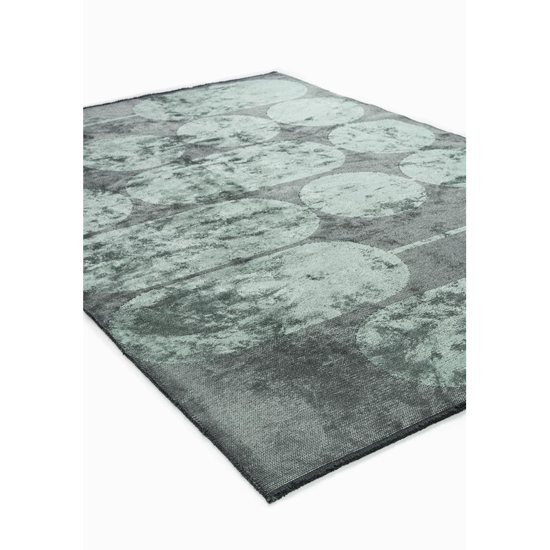 Modern Abstract Polka Dots Rug, Rectangle 6'7" x 9'10"