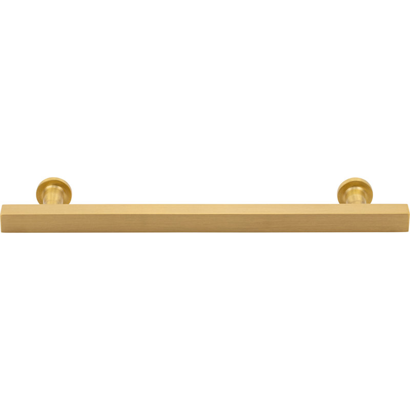 Dante Bar Pull, 6 5/16", Satin Brass
