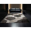 Tapis gris moelleux à motif géométrique moderne et contemporain-230279801