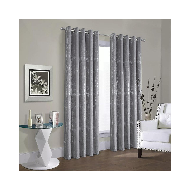 Room Darkening Curtain Pair, Grey, 165 W x 137