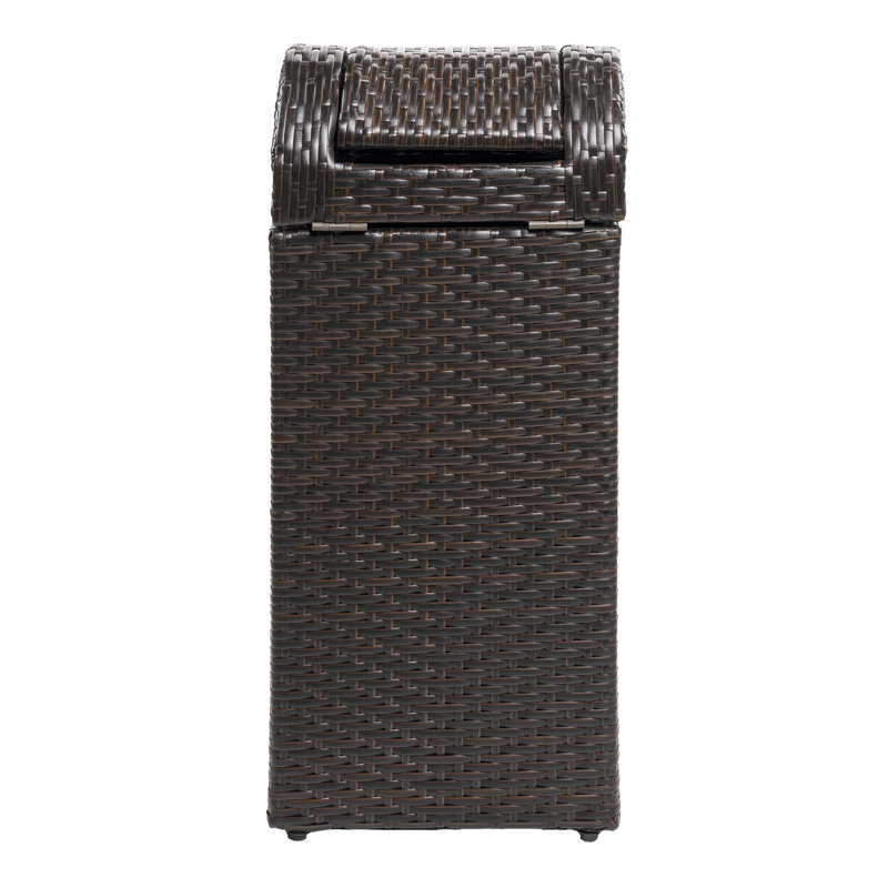Poubelle escamotable Darla, 14,27 gal, Brun