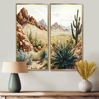 Arizona Desert IV - Grand Western, reproduction d'art sur toile 2 pièces
