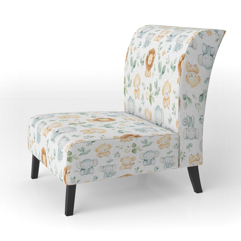 Fauteuil de chambre Kids Jungle, Pantoufle sans accoudoirs