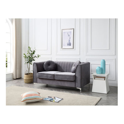 Ivory Contemporary Loveseat For Two